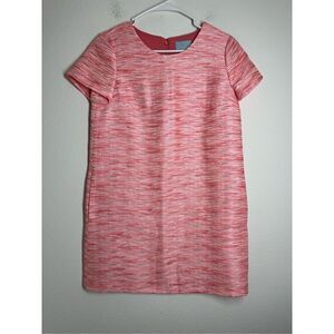 CeCe by Cynthia Steffe Womens Sz 2 Shift Dress Pink Short Sleeve POCKETS
